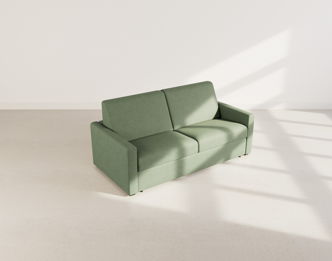 Canapé 3 places convertible express quotidien en tissu Julia