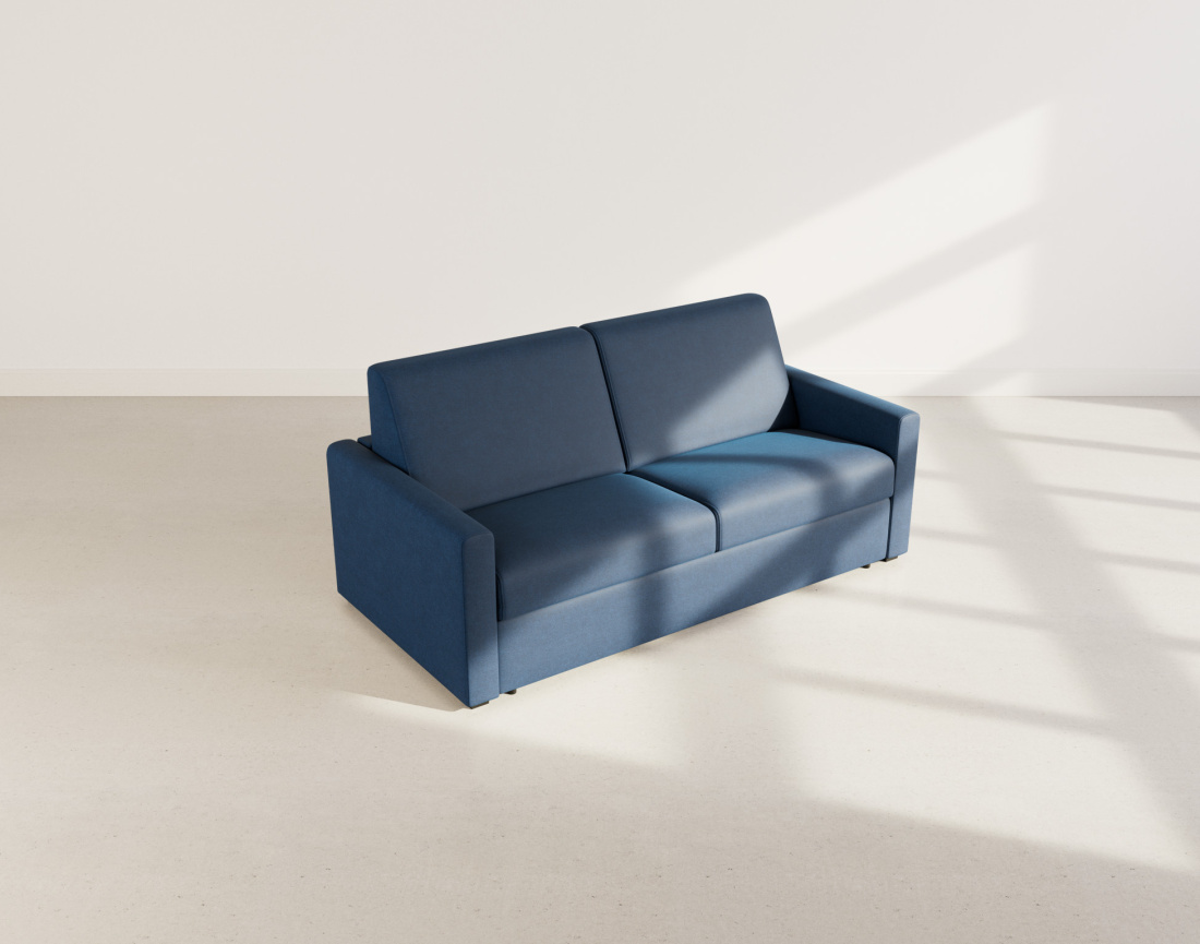 Canapé 3 places convertible express quotidien en tissu Julia