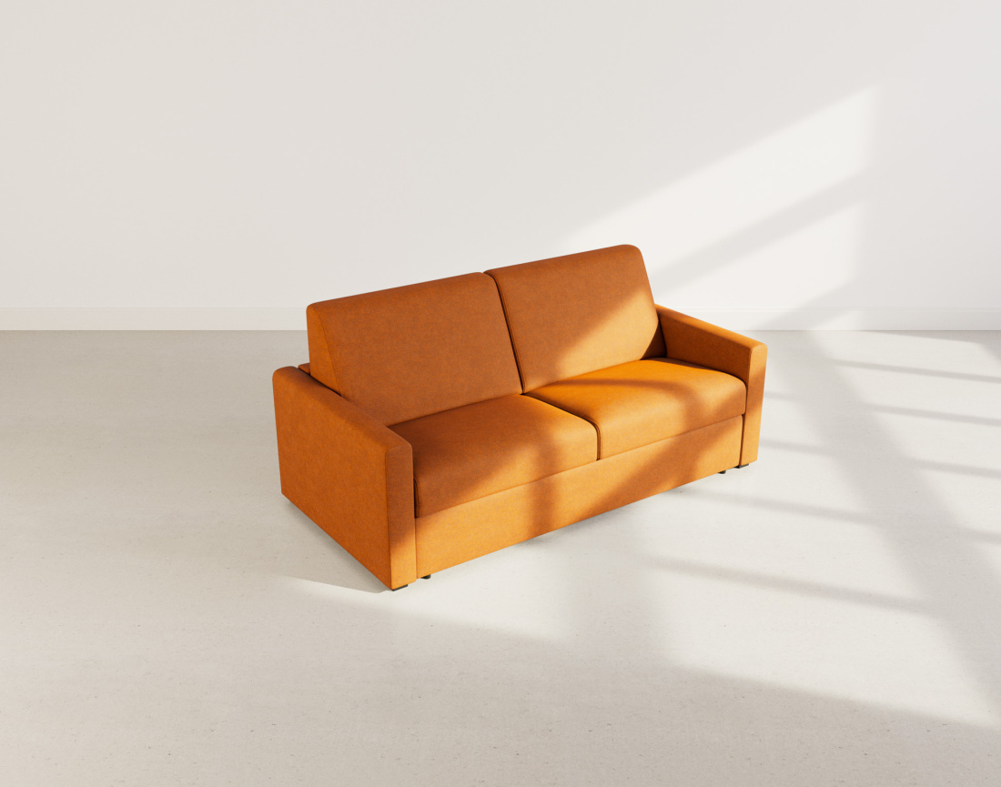 Canapé JULIA 3 places convertible express quotidien en tissu | Best Mobilier