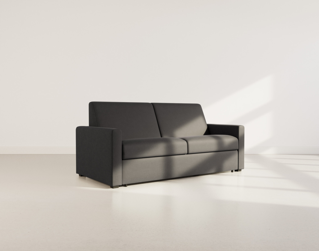 Canapé JULIA 3 places convertible express quotidien en tissu | Best Mobilier