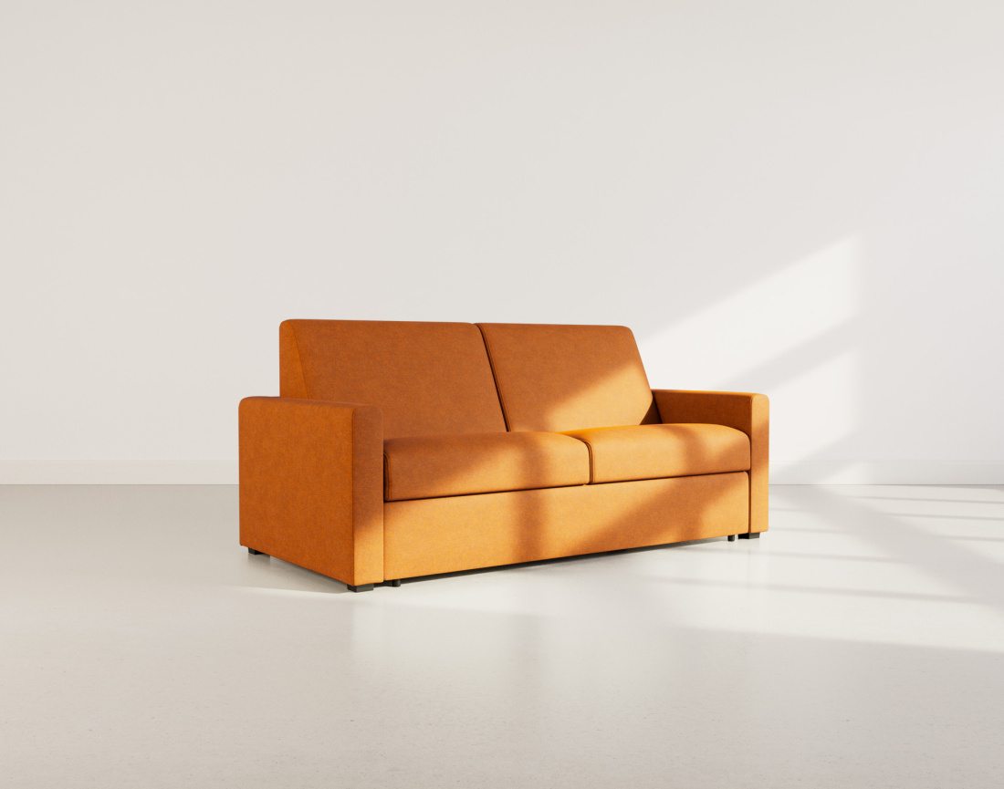 Canapé JULIA 3 places convertible express quotidien en tissu | Best Mobilier
