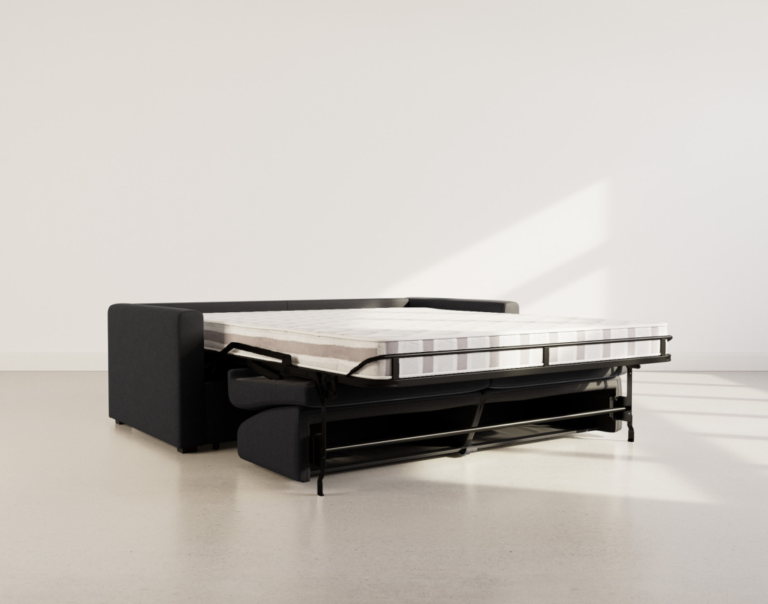 Canapé JULIA 3 places convertible express quotidien en tissu | Best Mobilier