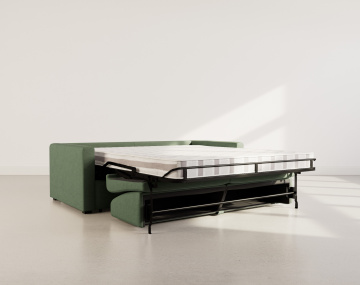 Canapé JULIA 3 places convertible express quotidien en tissu | Best Mobilier