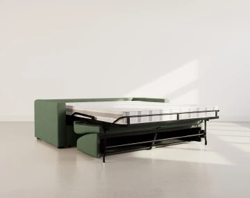 Canapé JULIA 3 places convertible express quotidien en tissu | Best Mobilier
