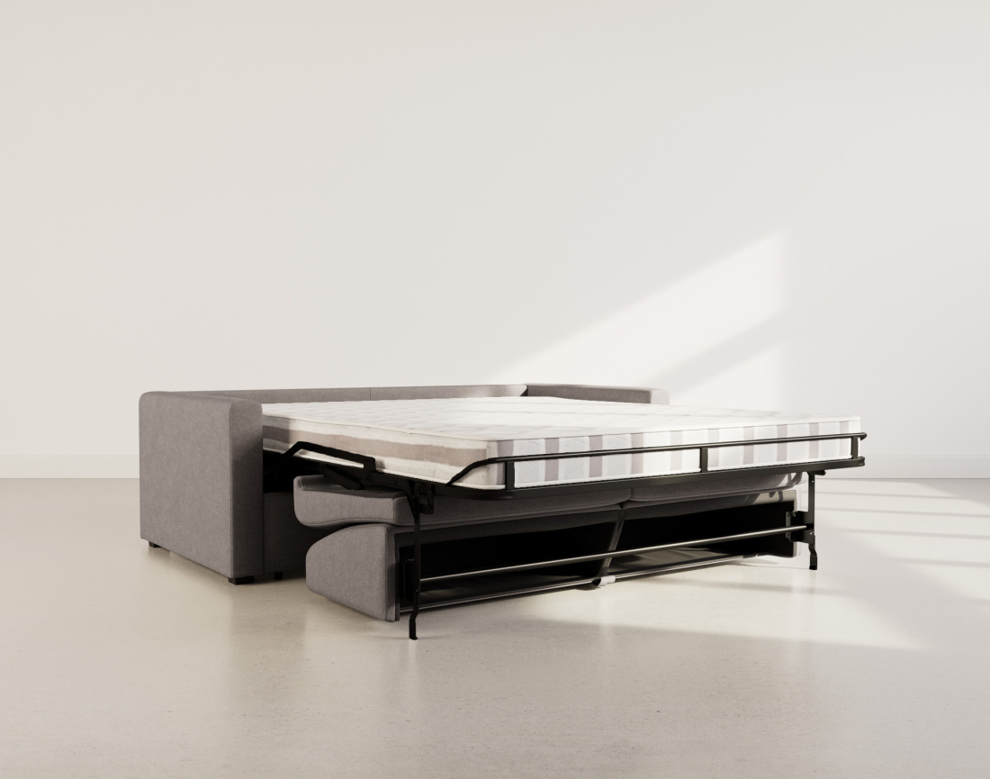 Canapé 3 places convertible express quotidien en tissu Julia