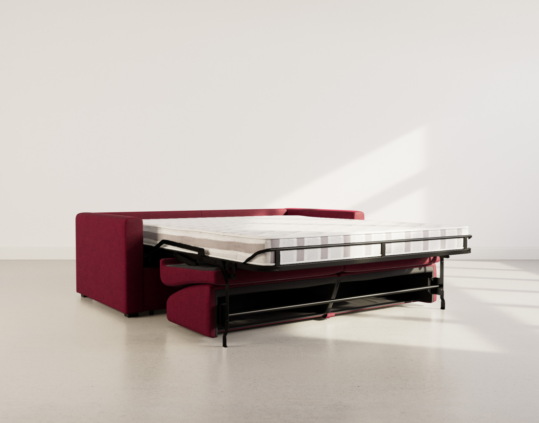 Canapé 3 places convertible express quotidien en tissu Julia