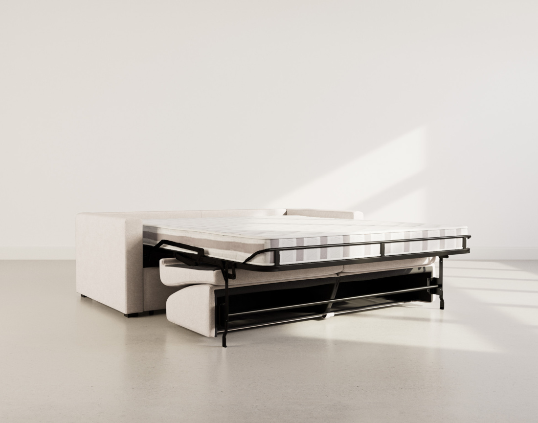 Canapé 3 places convertible express quotidien en tissu Julia