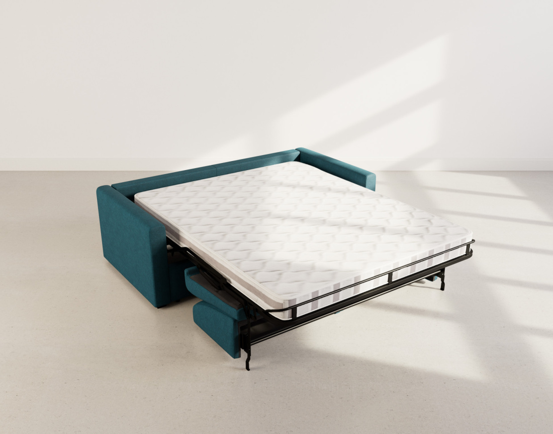 Canapé 3 places convertible express quotidien en tissu Julia