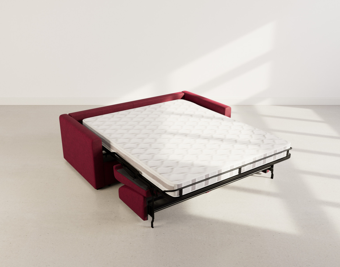 Canapé 3 places convertible express quotidien en tissu Julia