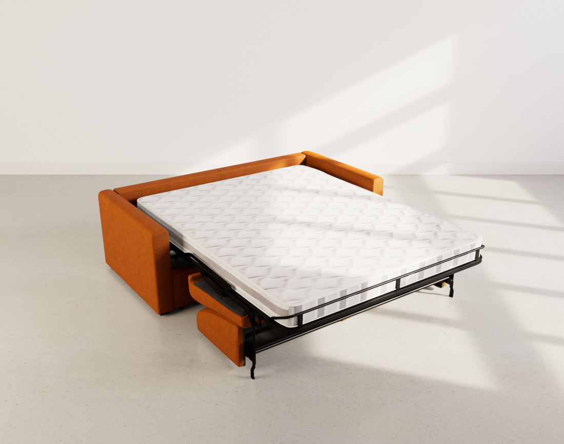 Canapé JULIA 3 places convertible express quotidien en tissu | Best Mobilier