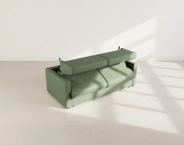Canapé JULIA 3 places convertible express quotidien en tissu | Best Mobilier