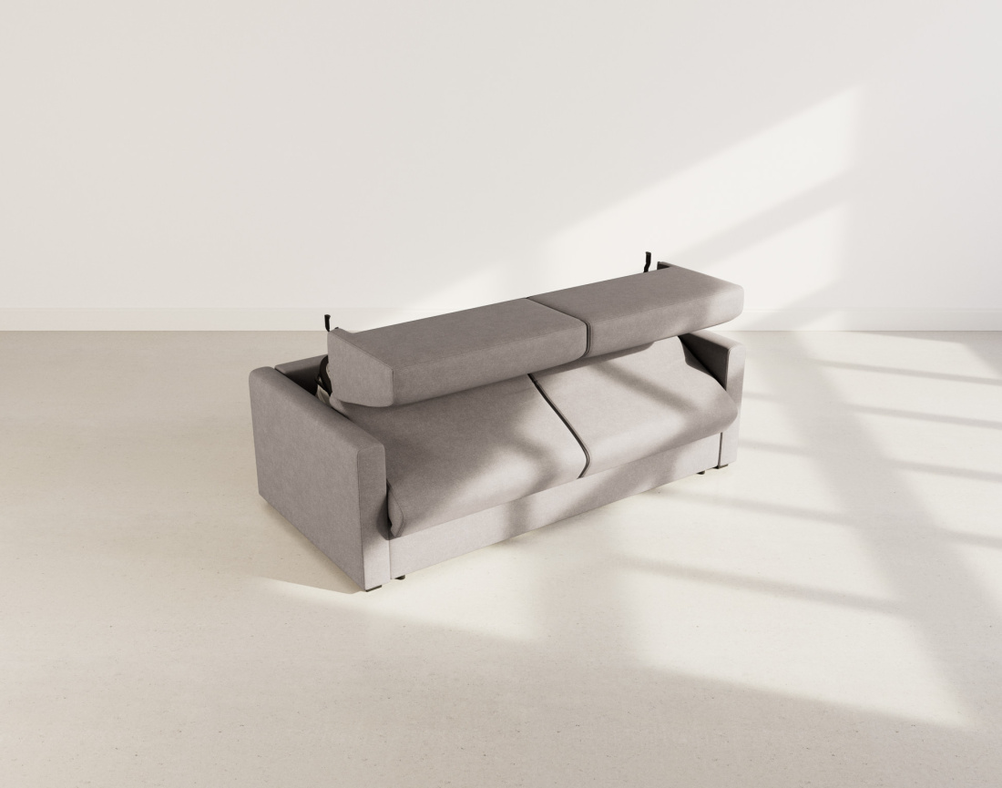 Canapé 3 places convertible express quotidien en tissu Julia