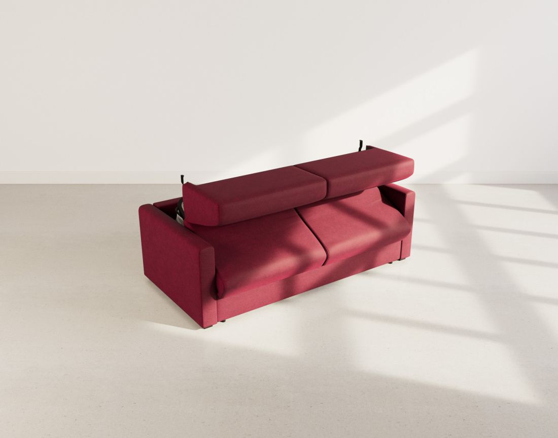 Canapé JULIA 3 places convertible express quotidien en tissu | Best Mobilier