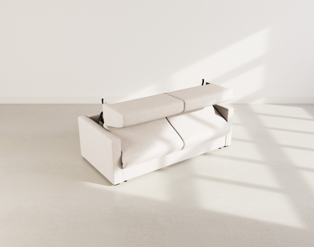 Canapé 3 places convertible express quotidien en tissu Julia