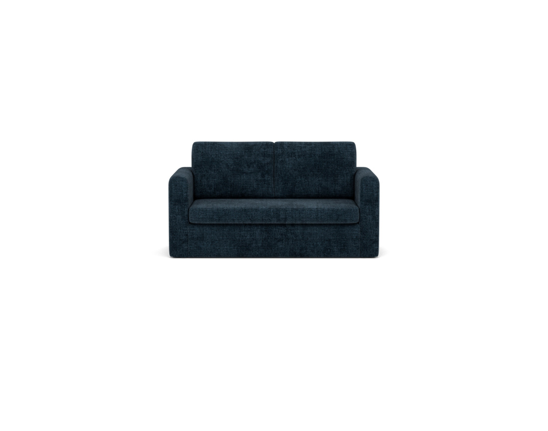 Canapé 2 places convertible déplimousse en velours texturé Marilia