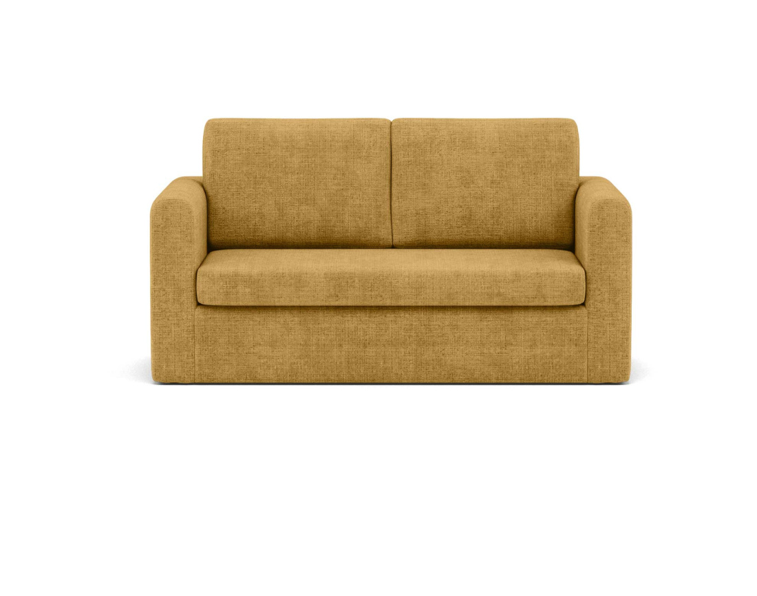 Canapé 2 places convertible déplimousse en velours texturé Marilia