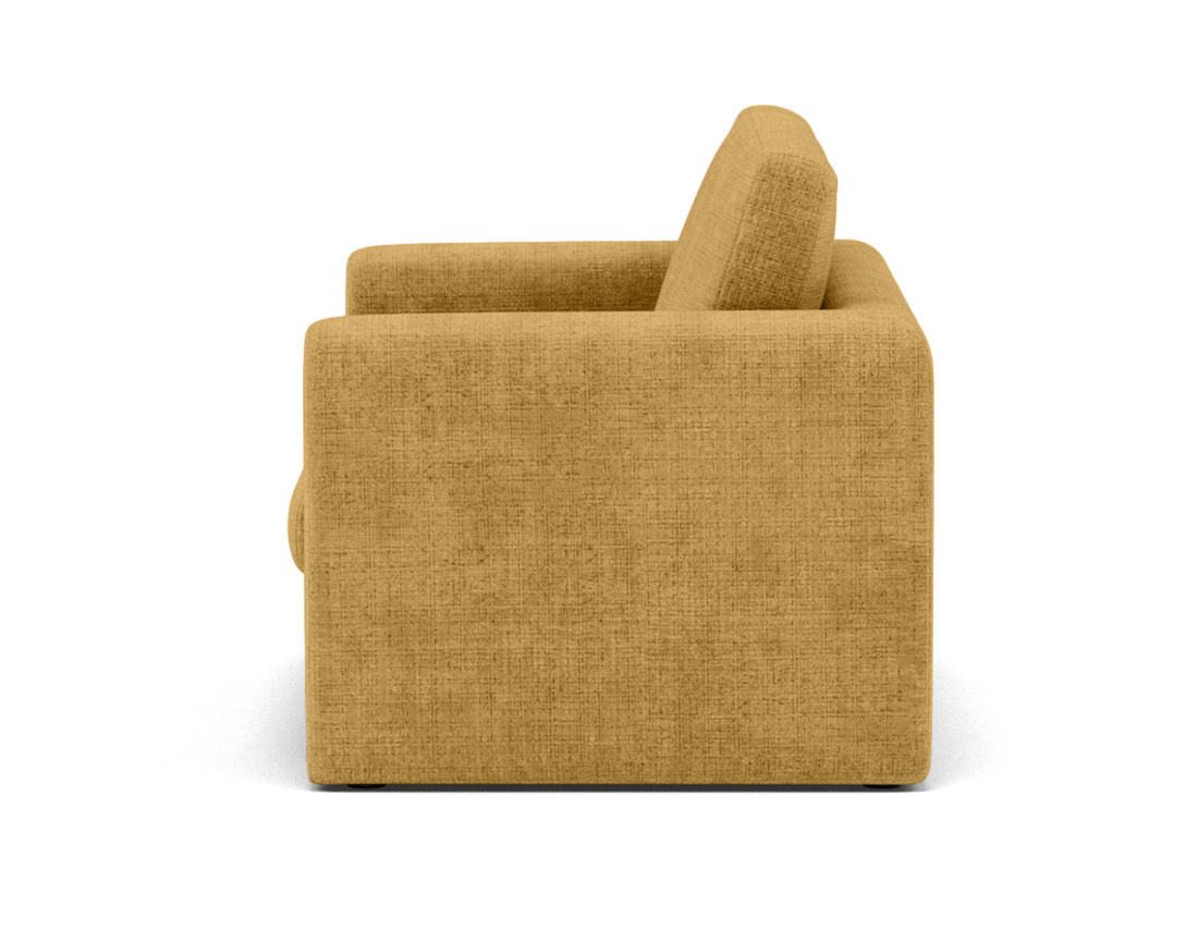 Canapé 2 places convertible déplimousse en velours texturé Marilia