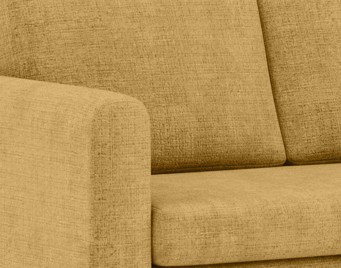 Canapé 2 places convertible déplimousse en velours texturé Marilia