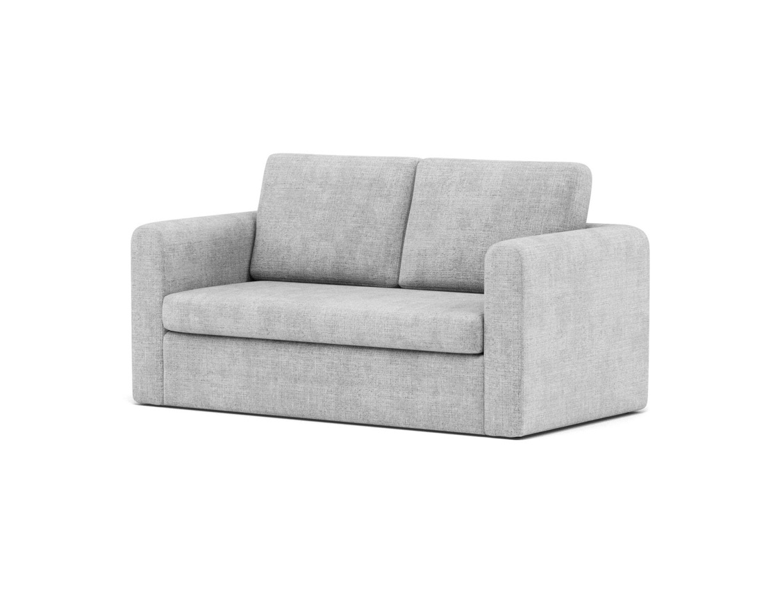 Canapé 2 places convertible déplimousse en velours texturé Marilia