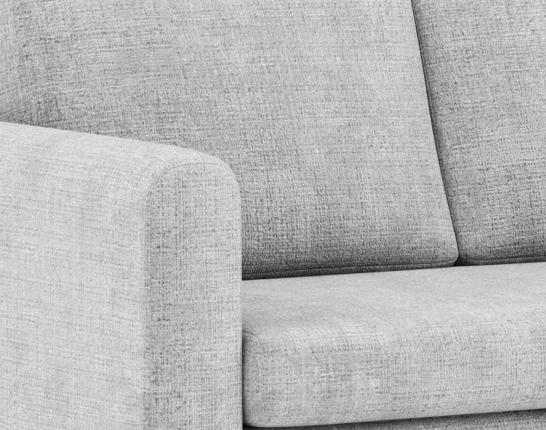 Canapé 2 places convertible déplimousse en velours texturé Marilia