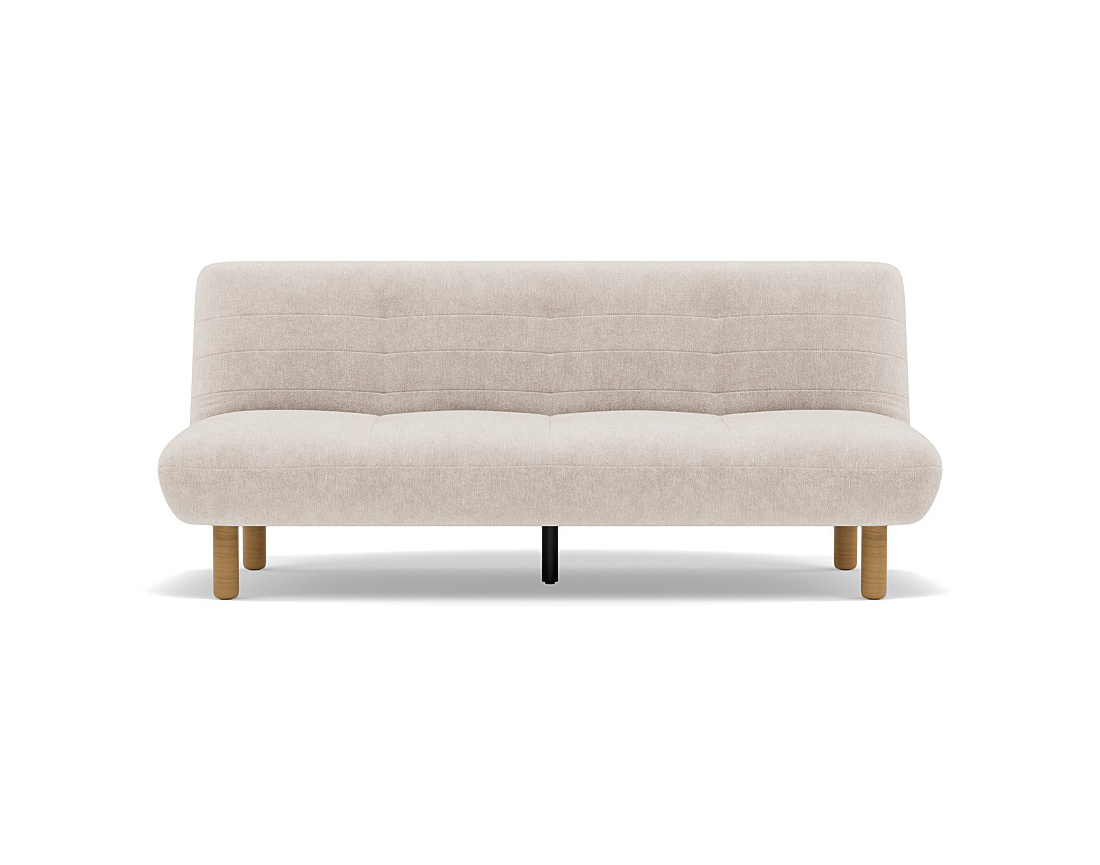 Banquette 2 places convertible clic-clac en velours texturé Soan