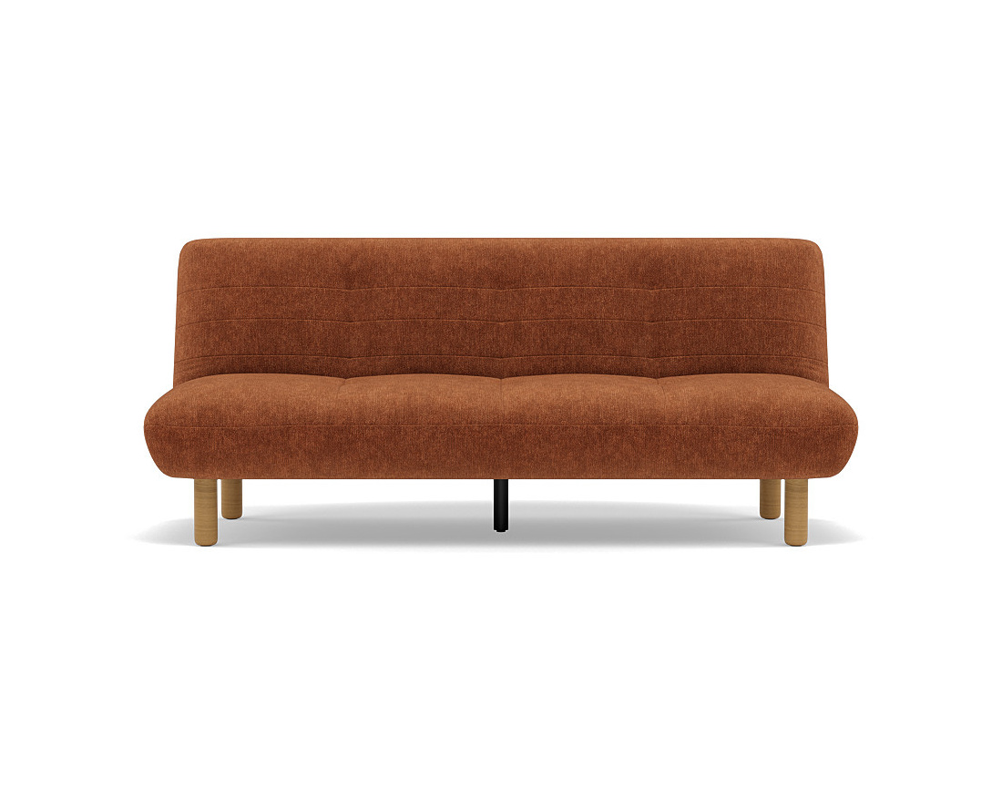 Banquette 2 places convertible clic-clac en velours texturé Soan