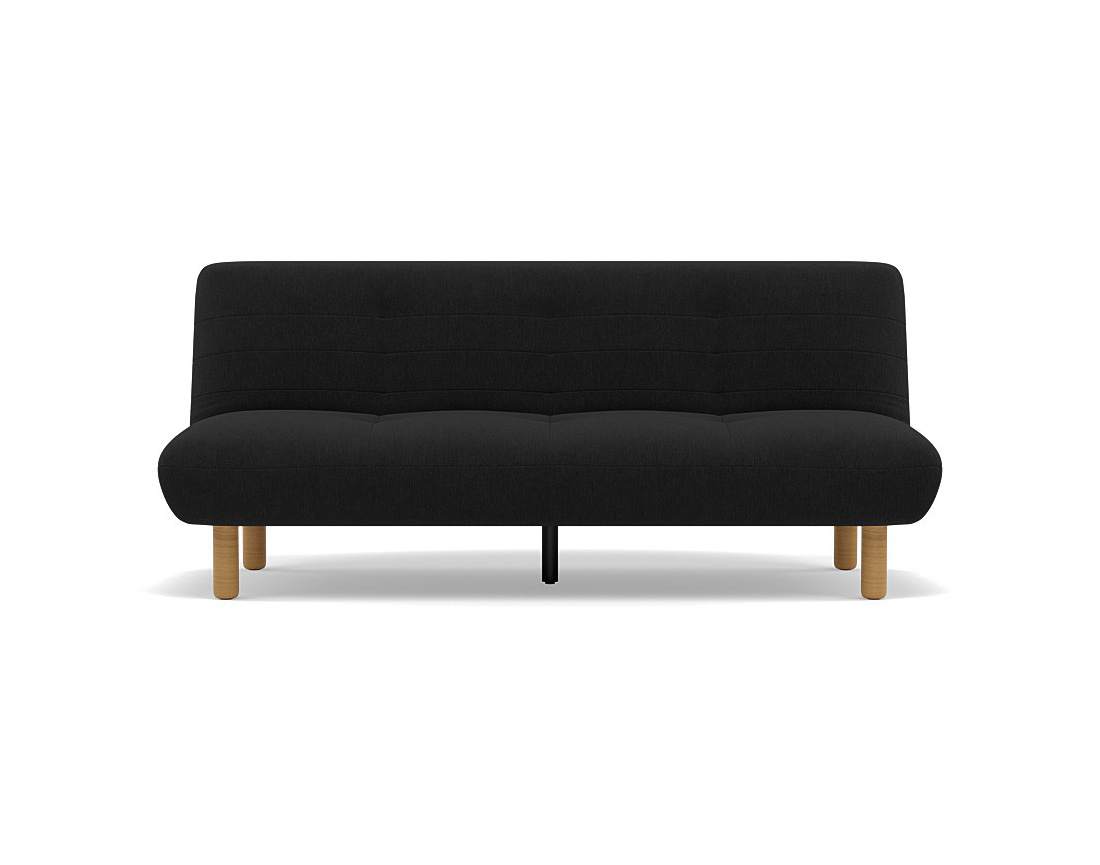 Banquette 2 places convertible clic-clac en velours texturé Soan