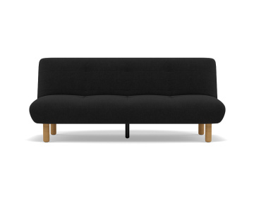 Banquette 2 places convertible clic-clac en velours texturé Soan