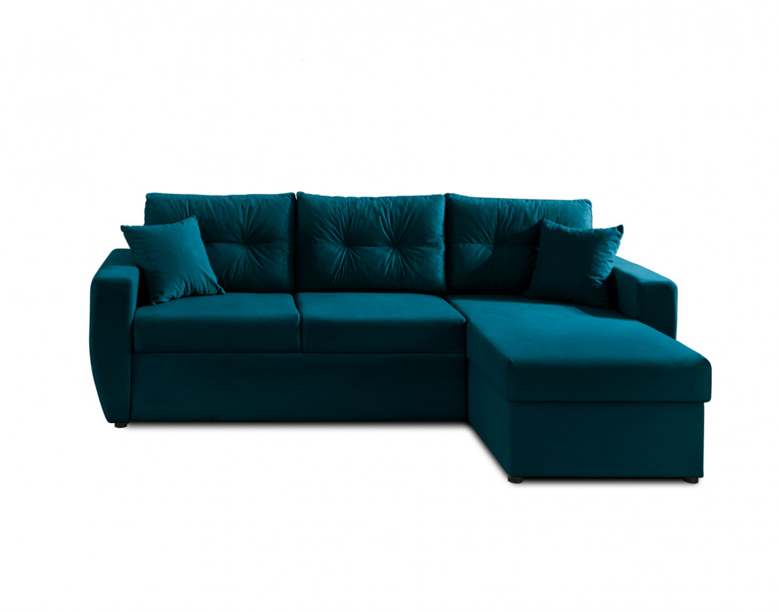 Canapé convertible Astoria 4 places avec coffre - angle réversible
