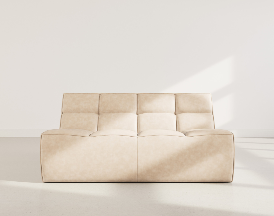 Canapé 2 places en simili Alya