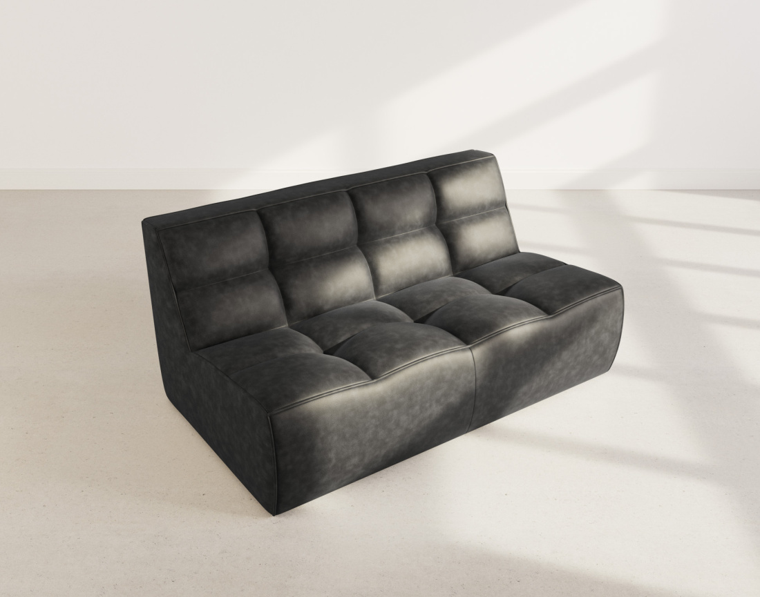 Canapé 2 places en simili Alya