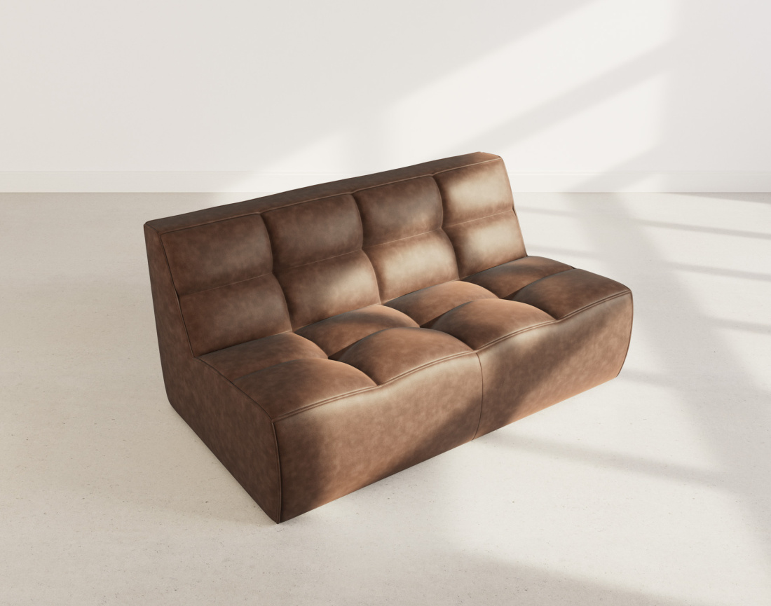 Canapé 2 places en simili Alya