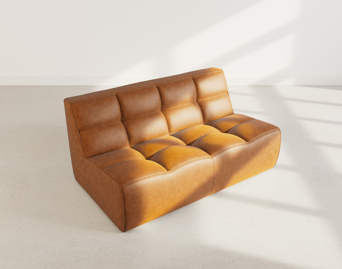 Canapé 2 places en simili Alya