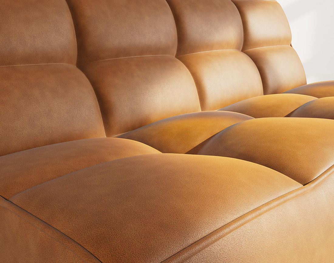 Canapé 2 places en simili Alya