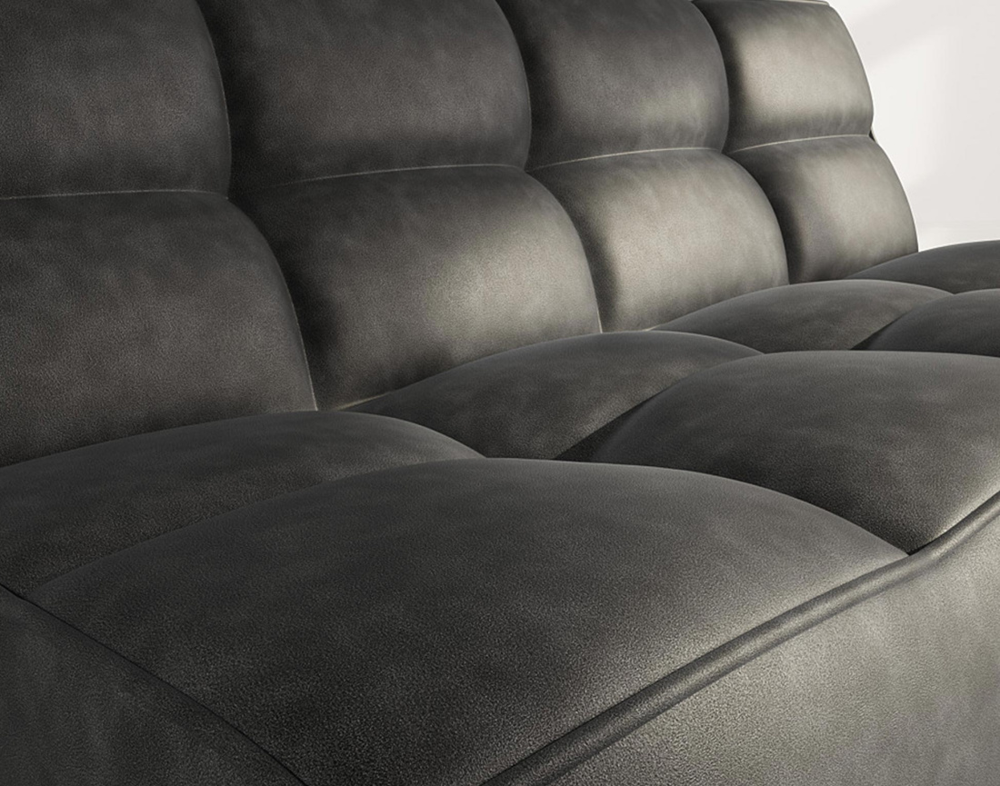 Canapé 2 places en simili Alya