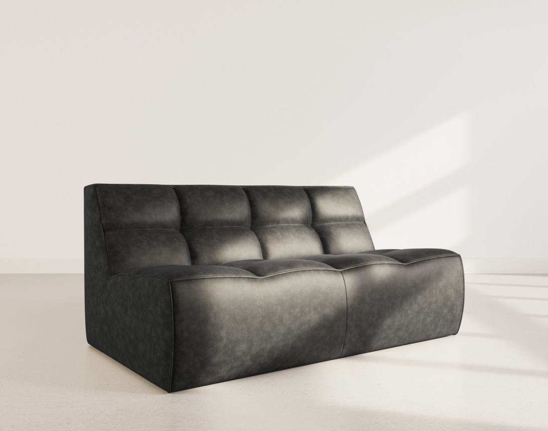 Canapé 2 places en simili Alya