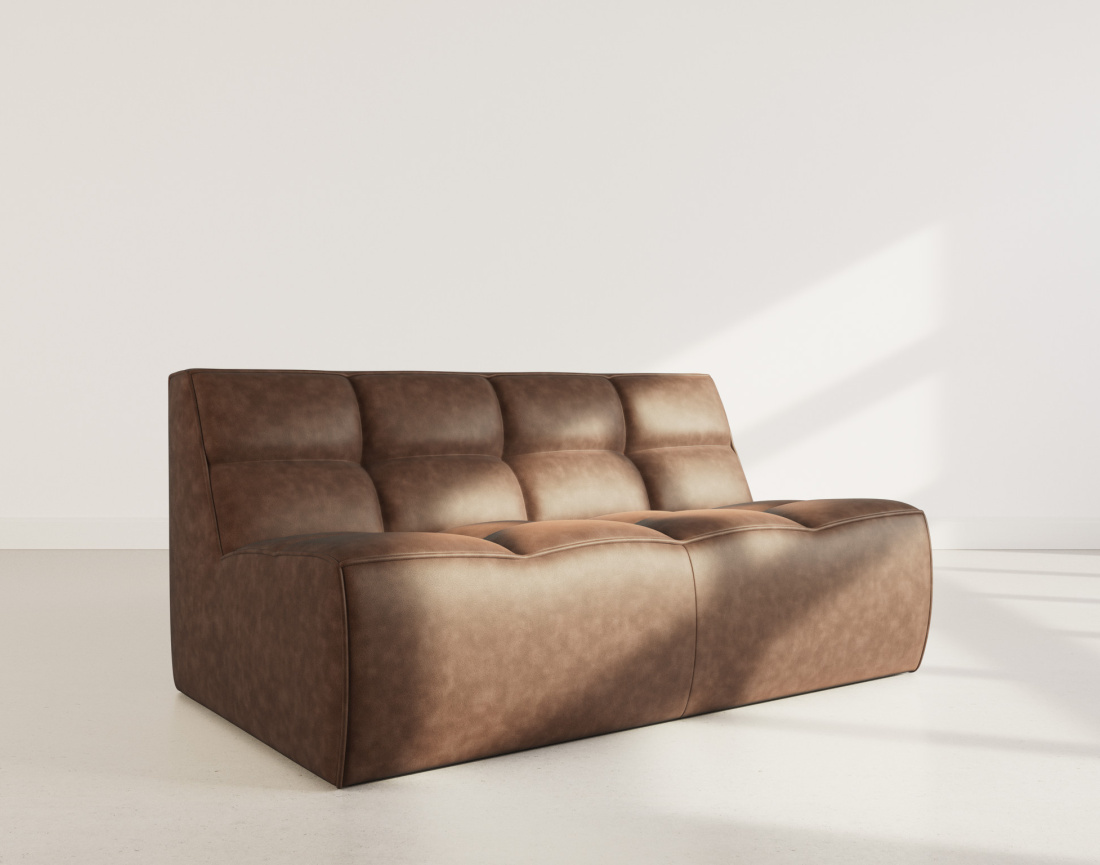 Canapé 2 places en simili Alya