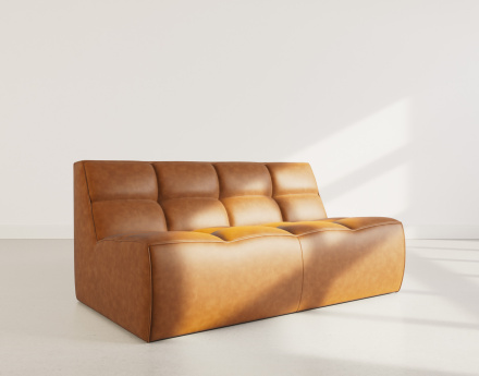 Canapé 2 places en simili Alya