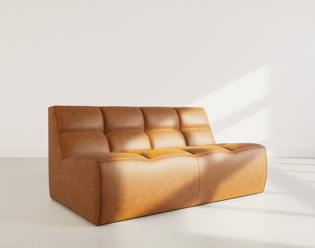 Canapé 2 places en simili Alya