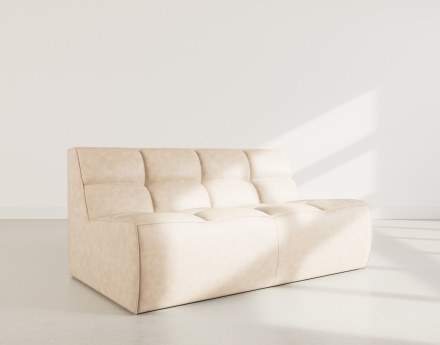 Canapé 2 places en simili Alya