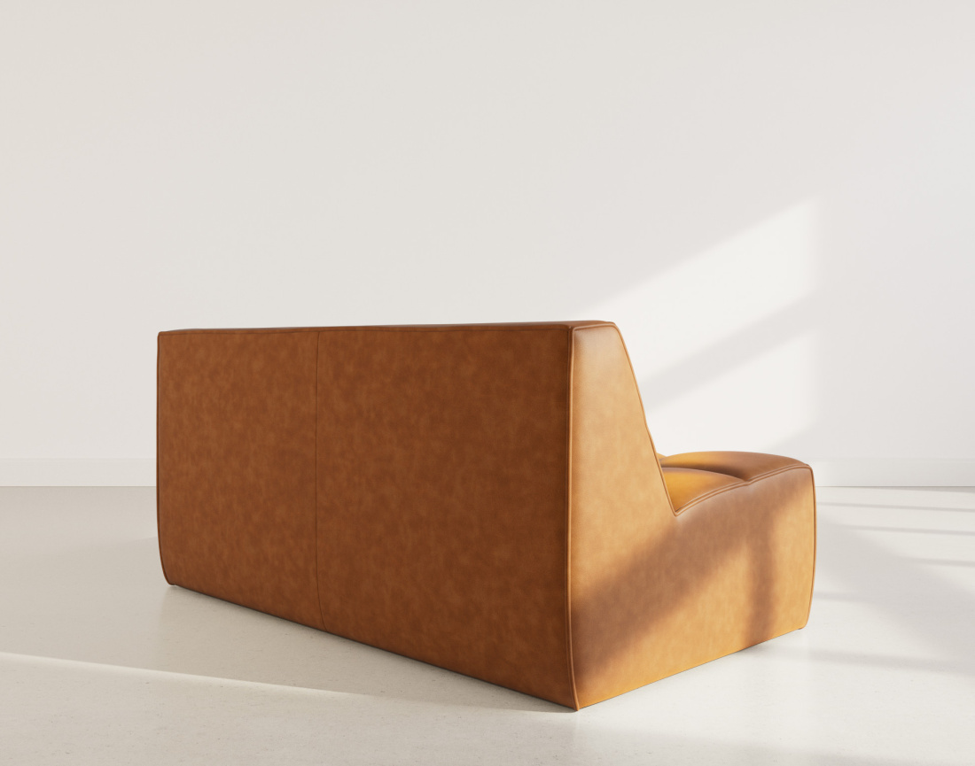 Canapé 2 places en simili Alya