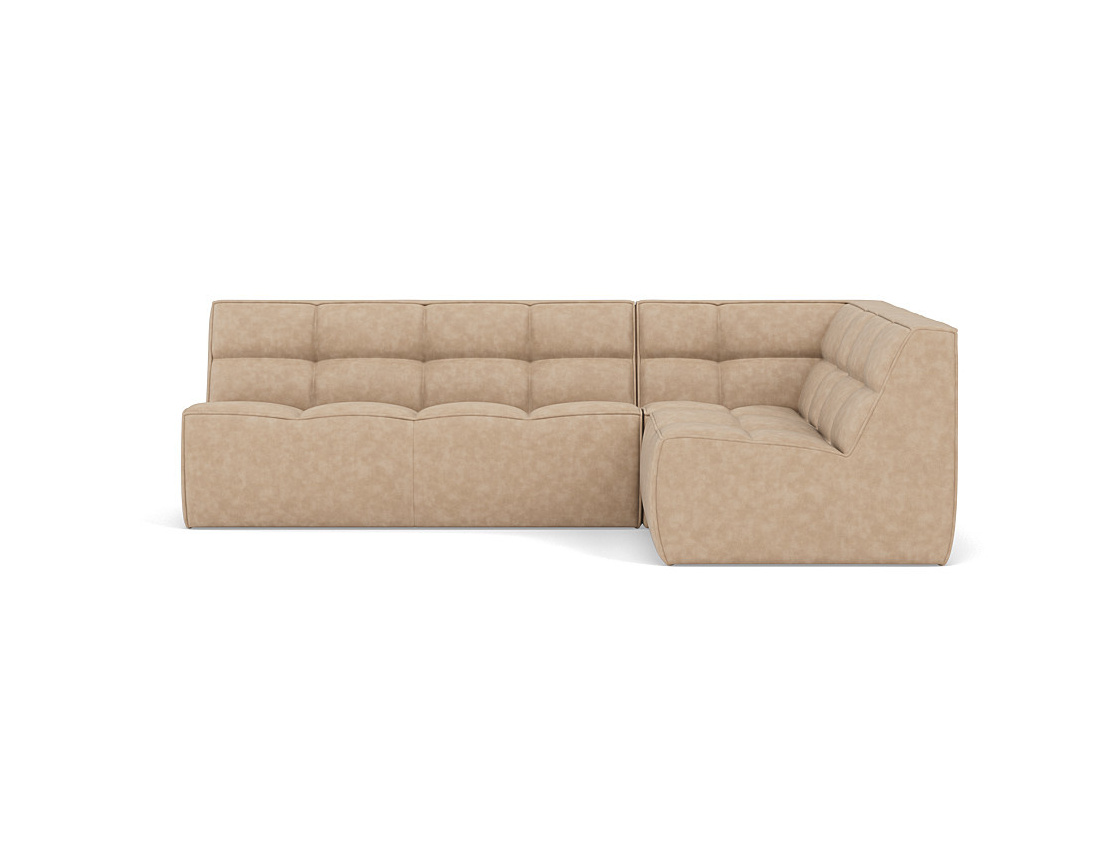 Canapé modulable d'angle réversible 4 places en simili Alya