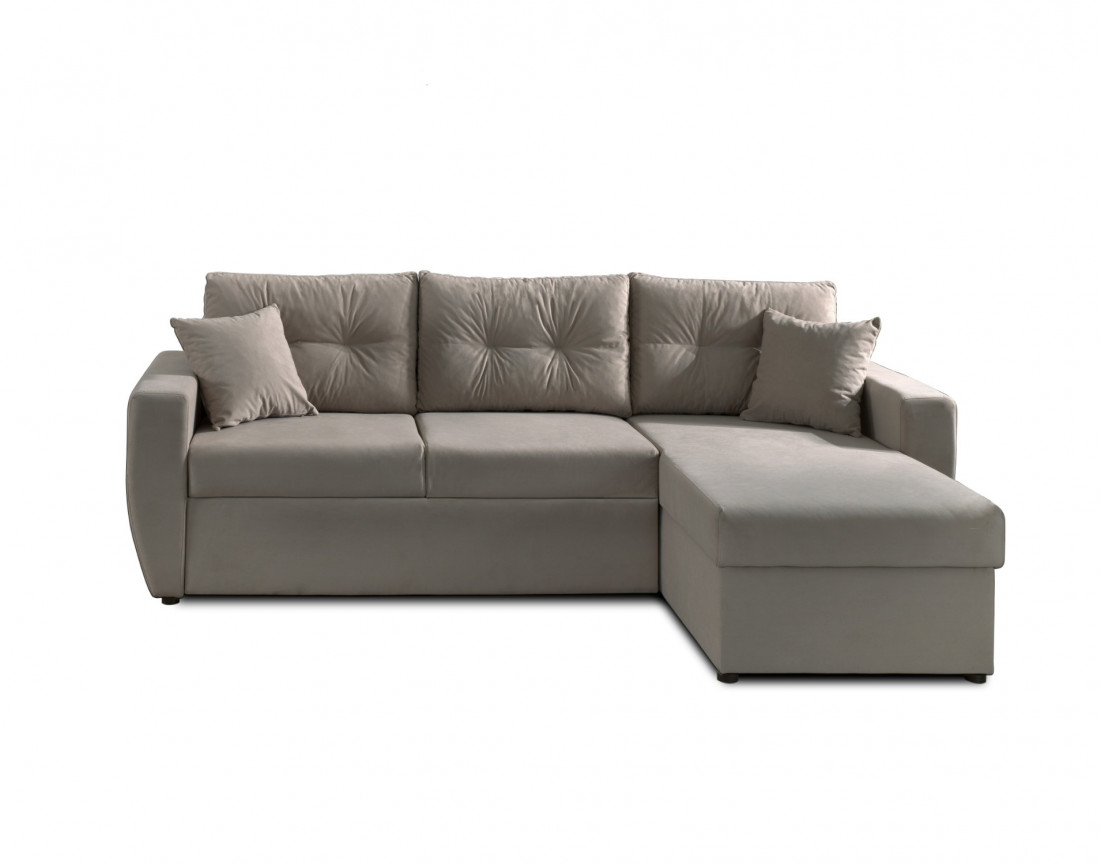 Canapé convertible Astoria 4 places avec coffre - angle réversible