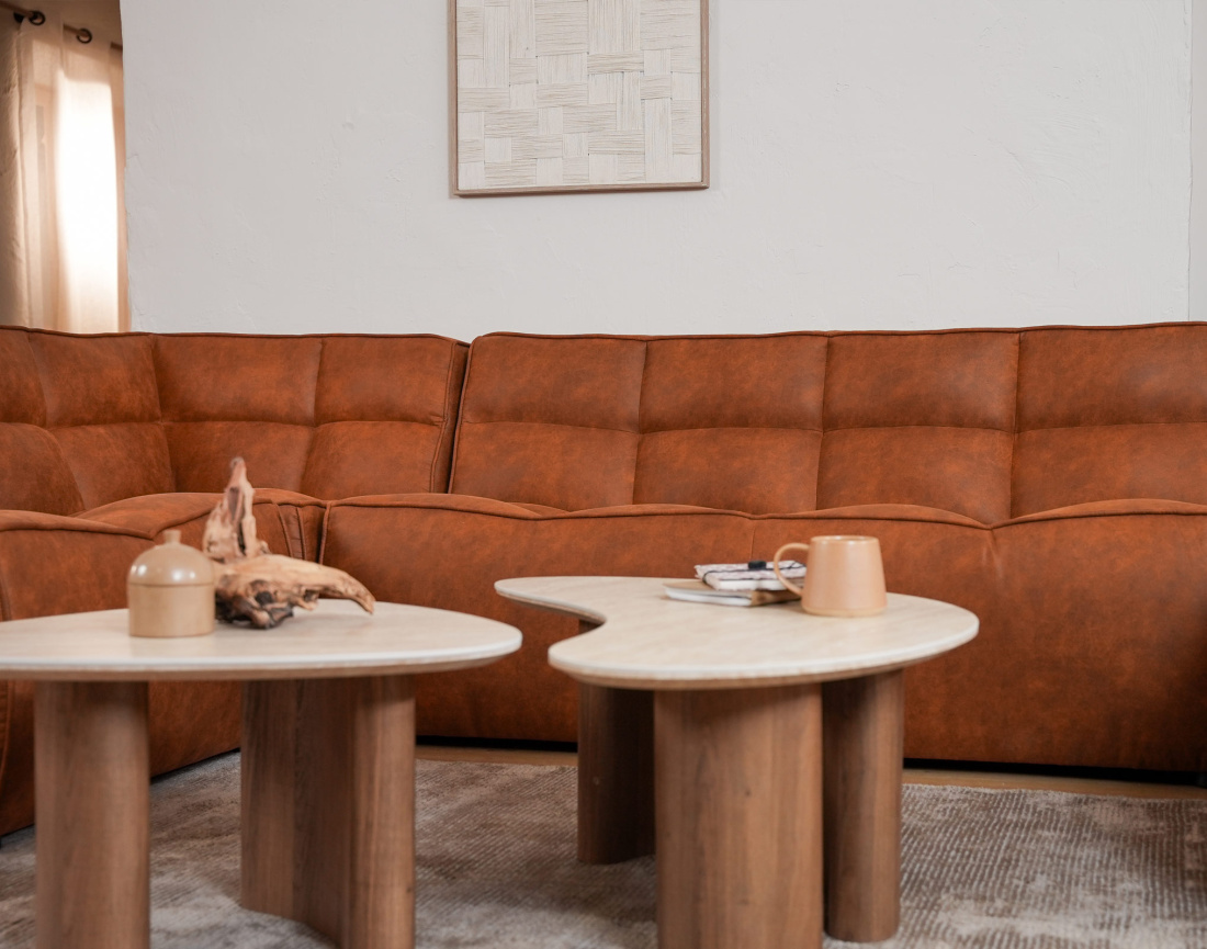 Canapé 2 places en simili Alya