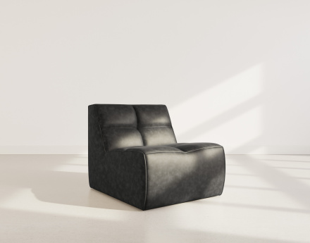 Module d'assise sans accoudoir en simili Alya