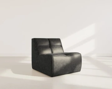 Module d'assise sans accoudoir en simili Alya