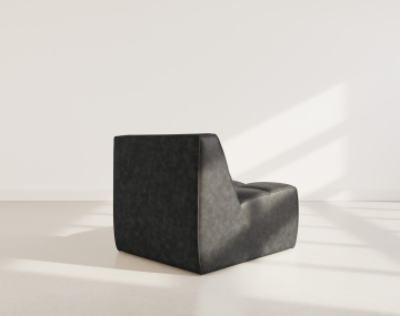 Module d'assise sans accoudoir en simili Alya