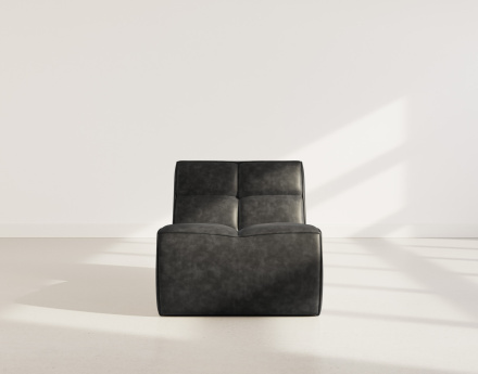 Module d'assise sans accoudoir en simili Alya