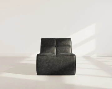 Module d'assise sans accoudoir en simili Alya