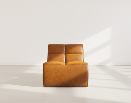 Module d'assise sans accoudoir en simili Alya